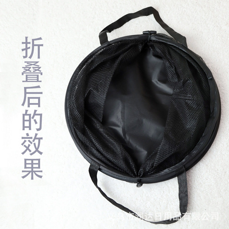 Tax-Included Cross-Border Supply of Large Oxford Cloth Foldable Dirty Clothes Basket, Convenient Floor-Standing Mesh Breathable Portable Clothes