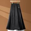 Chinese-Style Women's Skirt 2025 Summer New High-Waisted Slimming Jacquard A-Line Flared Versatile New Chinese-Style Mamian Skirt