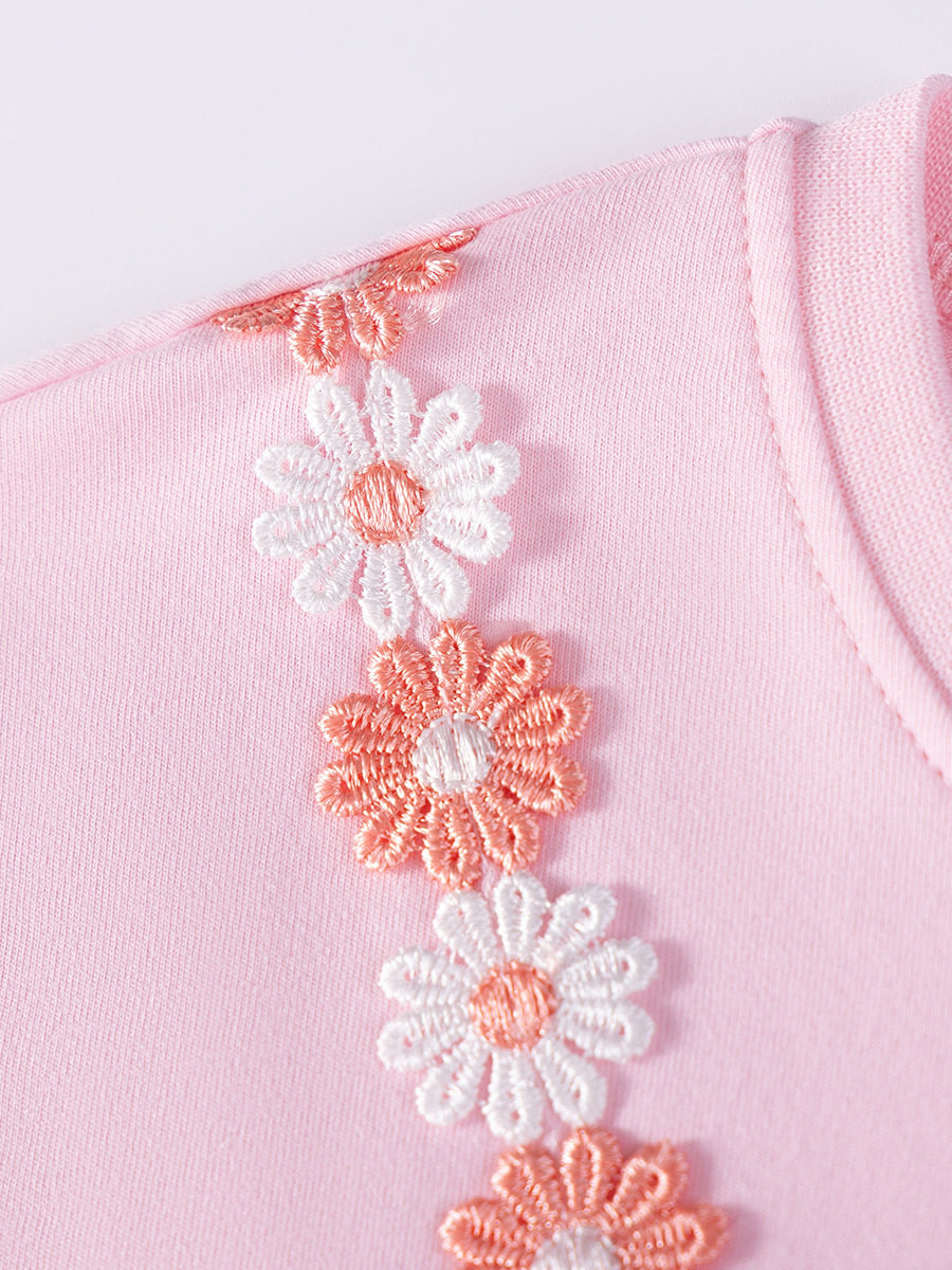 Girls' Dress, Summer Short-sleeve Kids' Dress, Cute Cartoon Baby Dress