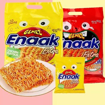 Gemez Indonesia Imported Chicken Crispy Noodles enaak Instant Dried Eating Instant Noodles for Greedy Leisure Internet Celebrant Snacks