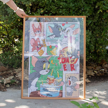 Double-Sided Transparent DIY Large Picture Frame Puzzle Photo Frame 1000 Pieces Multi-Size Frame Calligraphy Photo Frame Creative Photo Frame