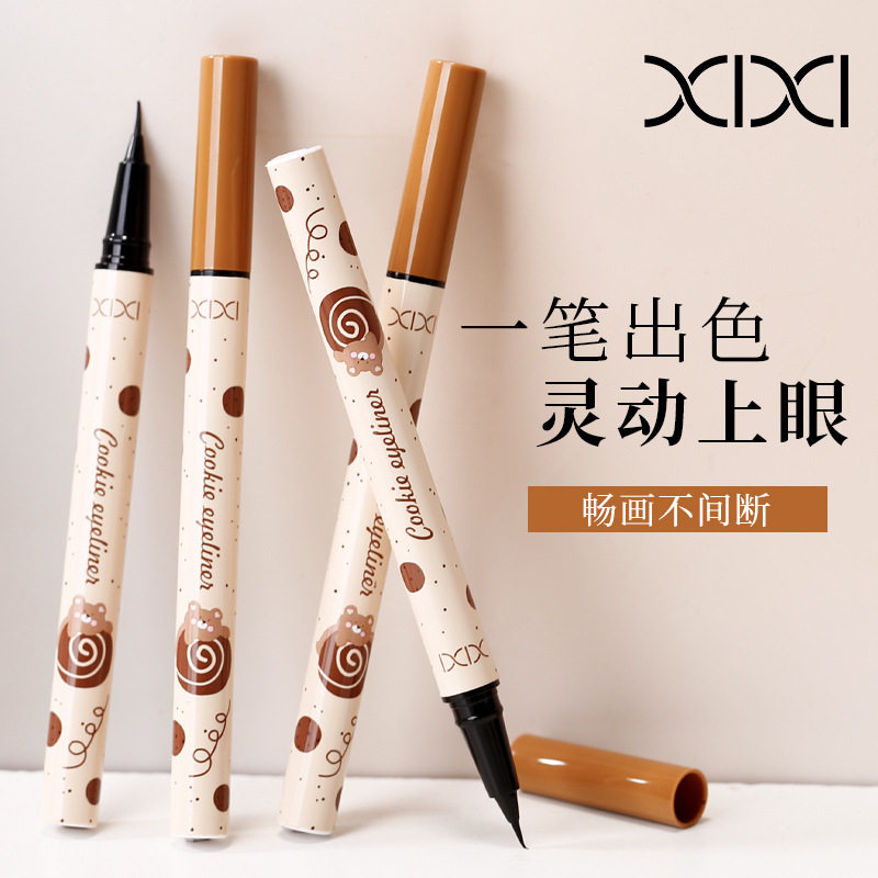 Xixi Slim and Flexible Liquid Eyeliner Pen for Women, Ultra-Fine, Quick-Drying, Waterproof, Sweat-Proof, Non-Smudging, Lower Lash Line and Under-Eye Eyeliner Pen