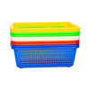 Thickened Rectangular Plastic Square Screen Household Vegetable Basket Vegetable Washing Draining Basket Large Distribution Basket Storage Basket