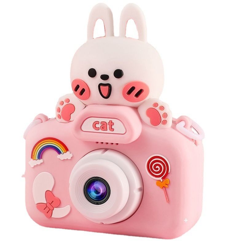 Children's Digital Camera with Dual Front and Rear Cameras, Autofocus, Capable of Taking Photos and Recording Videos, Birthday Gift Camera with Dual Camera