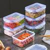 Cross-border Rectangular Refrigerator Fresh-keeping Box Microwave Heating Lunch Box Office worker Lunch Box with Lid Sealed Storage Box