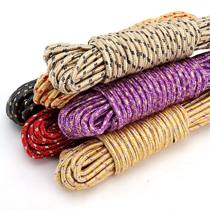 Thickened Clothesline for Home Outdoor Use, 10m Nylon Rope for Drying Quilts, Hanging Clothes in the Bedroom, and Bundling, Wear-Resistant