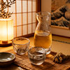 Japanese-Style Hammered Transparent Glass Eagle's Beak Sake Set Rice Wine Warmer Sake Cup Sake Jug Wine Set Wholesale
