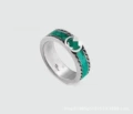 Green enamel ring