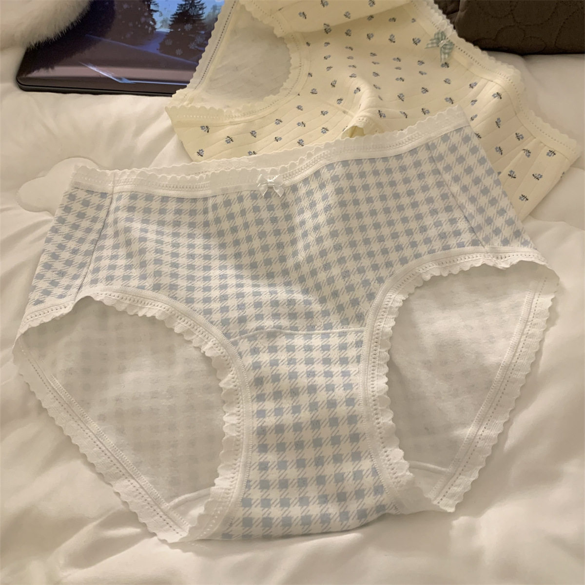 First Dream Sweet Song] 100A Bacteriostatic Lengthened Comfortable Breathable Baby Cotton Ladies Panties Girls Briefs