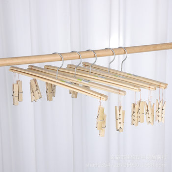 Directly Supplied from the Manufacturer: Bamboo-Colored Cross-Shaped Clothespins, Bamboo Clothespins, Clothes Hangers, Sock Clips, Underwear Windproof Clips, Household Clothes Hangers