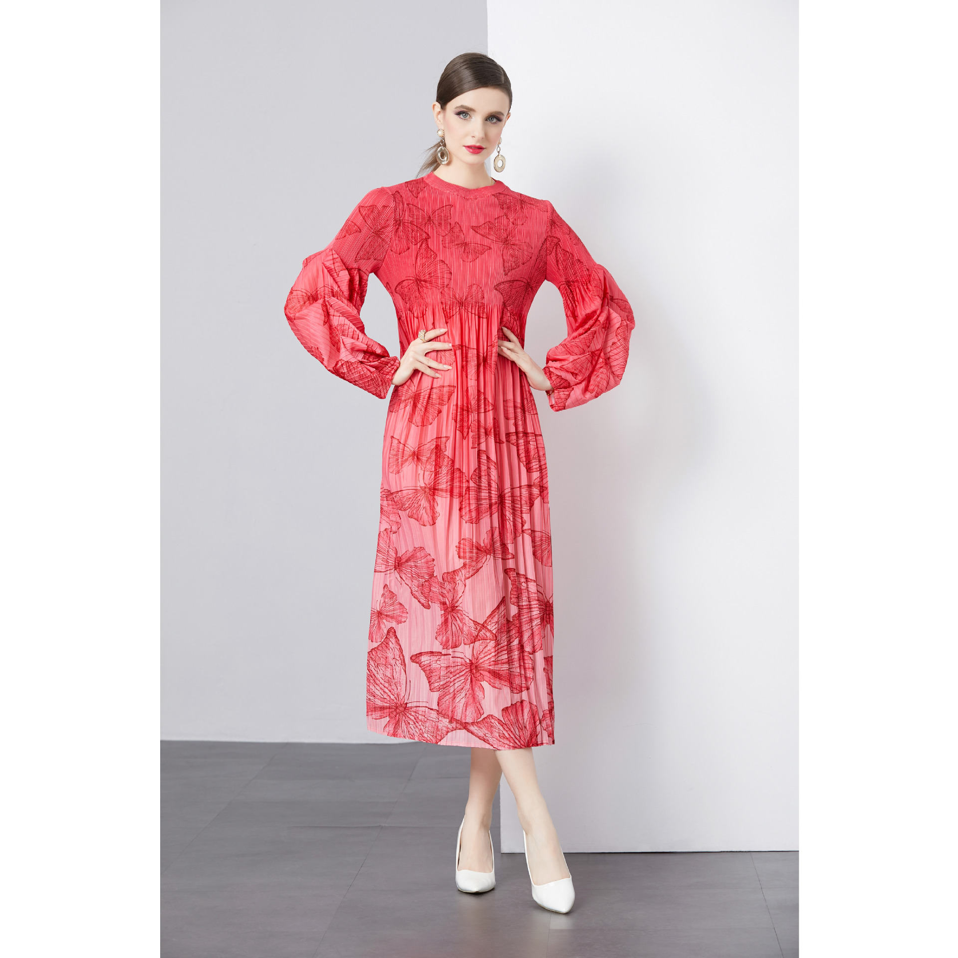 (Mới) Mã B3959 Giá 1150K: Váy Đầm Liền Thân Dáng Dài Nữ Gutdn Phong Cách Âu Mỹ Họa Tiết Hoa Thời Trang Nữ Chất Liệu G04 Sản Phẩm Mới, (Miễn Phí Vận Chuyển Toàn Quốc).