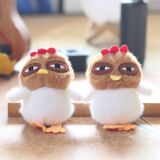 Чистая знаменитость милый цыпленок кулон плюшевая игрушка кукла мультяшная сумка кулон брелок кукла кукла оптом