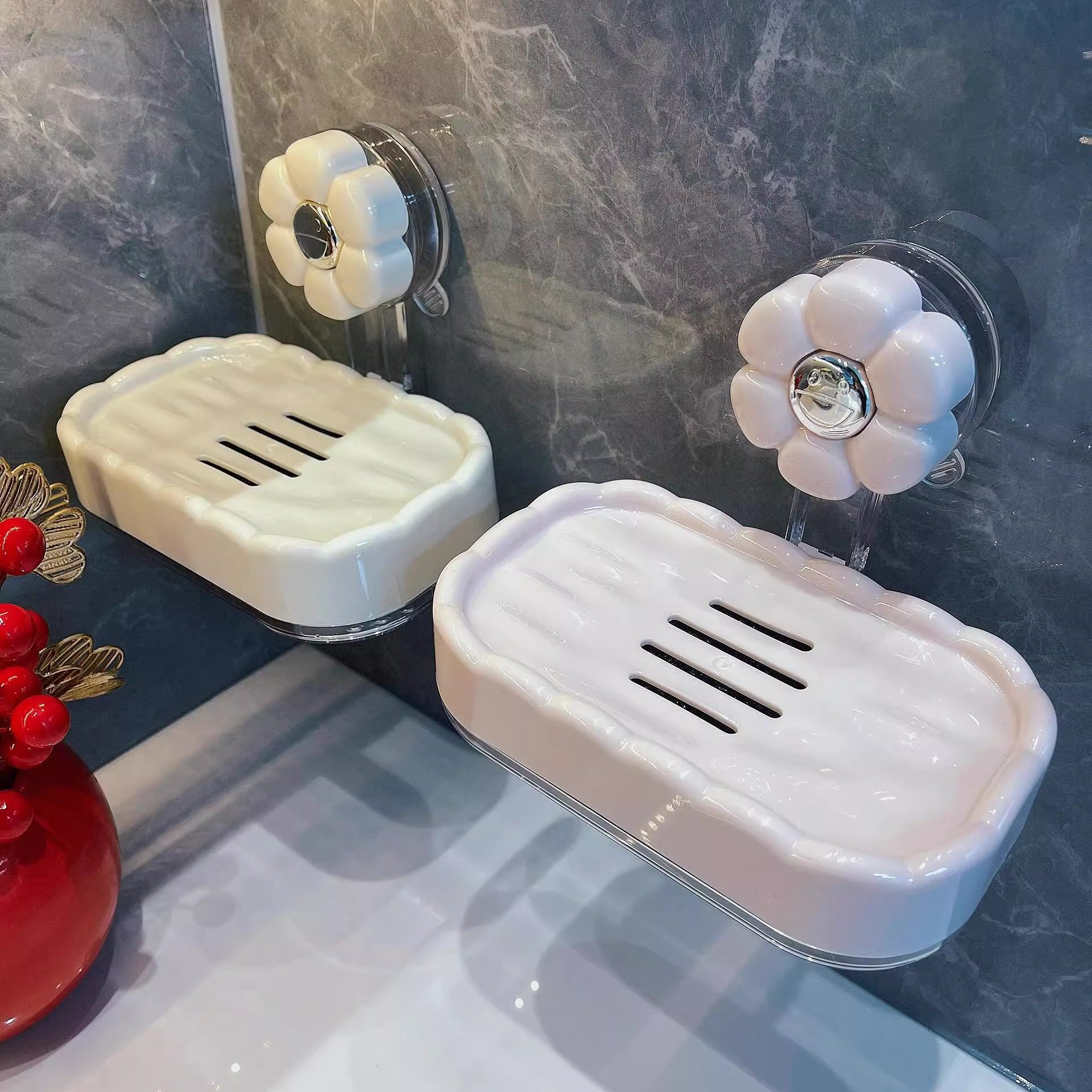 Mickey Soap Box 2025 New Punch-free Wall-mounted Advanced Light Luxury Toilet Various Artifact Soap Box