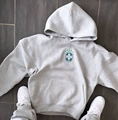 Grey Hooded Sweat (Badge)