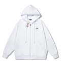 Crocodile Hoodie [White]--Red Mouth