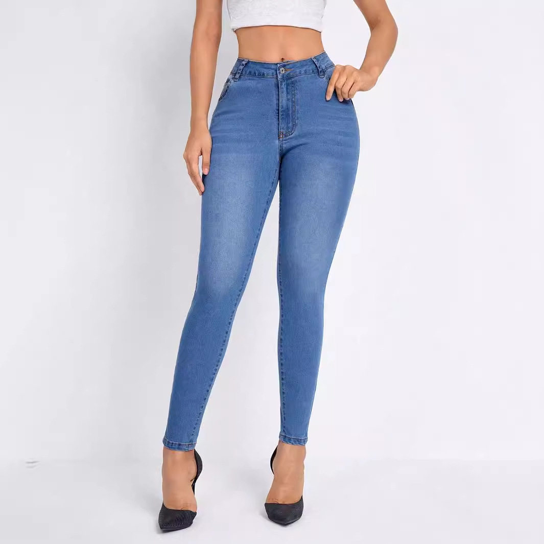 Skinny Stretch Denim Jeans for Women Versatile Fashion Comfortable Fit Casual Style Ready to Ship Low MOQ