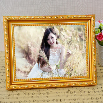 European solid wood photo frame gold photo frame 5 inch 6 inch 7 inch 8 inch 12 inch table photo frame wall hanging