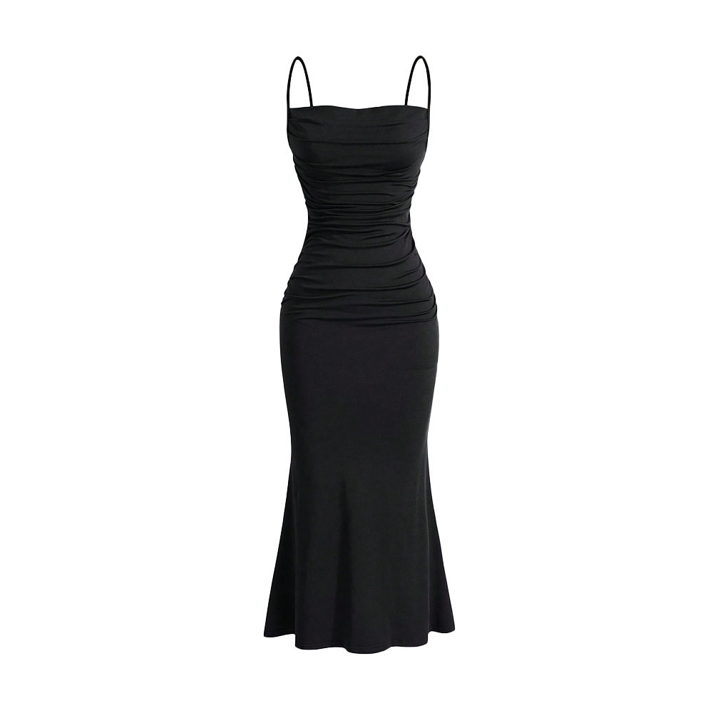 Sleeveless High Waist Bodycon Dress Sexy Style Adjustable Tie Elegant Fit Perfect for Parties or Night Out