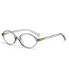 Zhang Yuanying Style Glasses Frame Korean Version Retro Versatile Plain Women's Glasses Frame Nerd Oval Fashion Non-Prescription Glasses