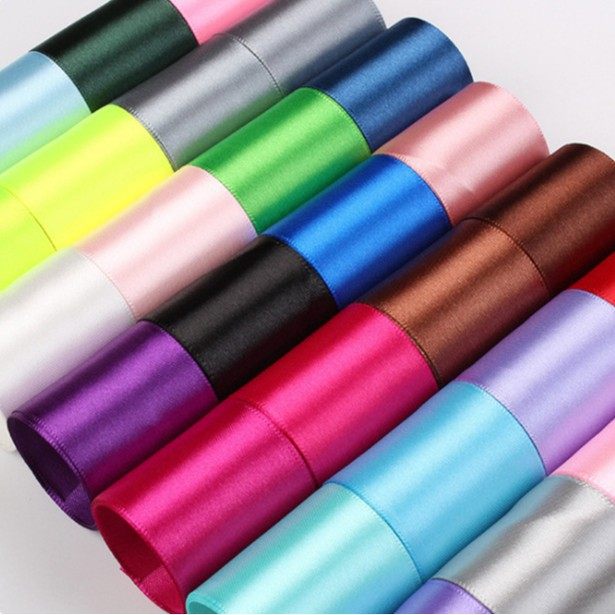 Manufacturer Wholesale 2.5cm Polyester Ribbon Gift Packaging Ribbon Baking Ribbon Wedding Decoration Ribbon