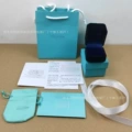 Tiffany velvet ring; gift box