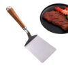 Stainless Steel Cooking Spatula Steak Spatula Pear Wood Handle Home Kitchen Pizza Spatula Cake Spatula Kitchen Utensils Steak Spatula