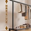Simple Floor-Standing Clothes Drying Rack for Home Bedroom, Movable Clothes Hanger, Indoor Clothes Rod, Dormitory Single Rod Thickened Rack