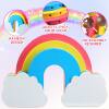 Wooden Lollipop Storage Rack Kidsren's Birthday Party Rainbow-Shaped Candy Storage Display Rack Desktop Candied Hawthorn Rack