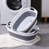 Factory Direct Foldable Dirty Clothes Basket Foldable Laundry Household Extra Large Thickened Laundry Basin Plastic Basin