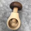 Wooden Creative Mushroom-Shaped Walnut Clip Red Black Green Mushroom Nut Wooden Clip Shell Opening Tool Japanese Multi-Function