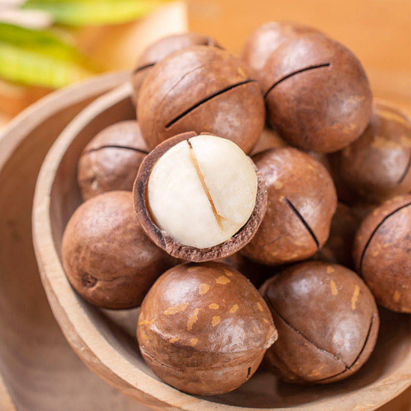 Pistachios Are Sent in Large Quantities to Openers, Creamy Macadamia Nuts, Large Capsules, Dried Fruit Snack Factory