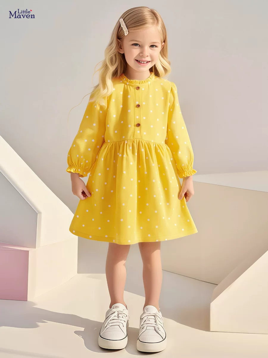 New Kids' Dress, Autumn Girls' Dress, Cute Corduroy Kids' Dress