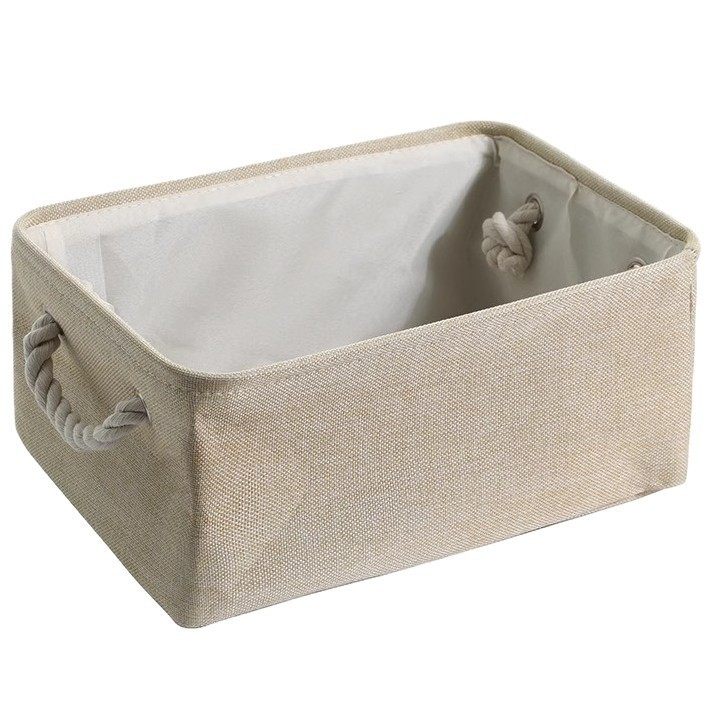 Foldable Linen Storage Basket Fabric Large-Capacity Cosmetics Sundry Storage Box Dirty Clothes Basket Dust-Proof Storage