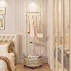 Bedroom Bedside Floor-Standing Clothes Hanger Does Not Take up Space, Iron Clothes Hanger, Open-Type Removable Clothes Storage Rack