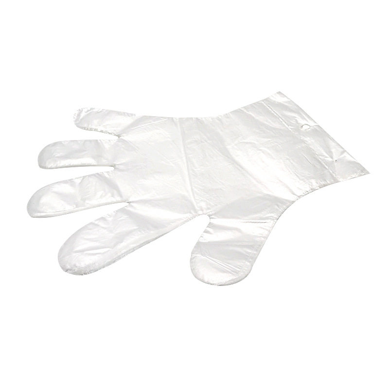 Hanging disposable PE gloves KFC hamburger fried chicken shop food shop food catering hanging hole gloves convenient