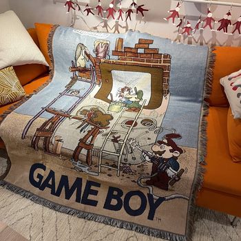 Super Mary game Sofa Towel Cotton Blanket Casual Blanket Foreign Trade Export Blanket Sofa Blanket Decorative Blanket