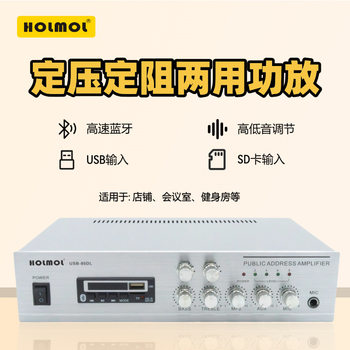 Amplifier Public Broadcasting System Background Music Home Small Constant Voltage and Resistance Dual-Purpose Amplifier for Shops