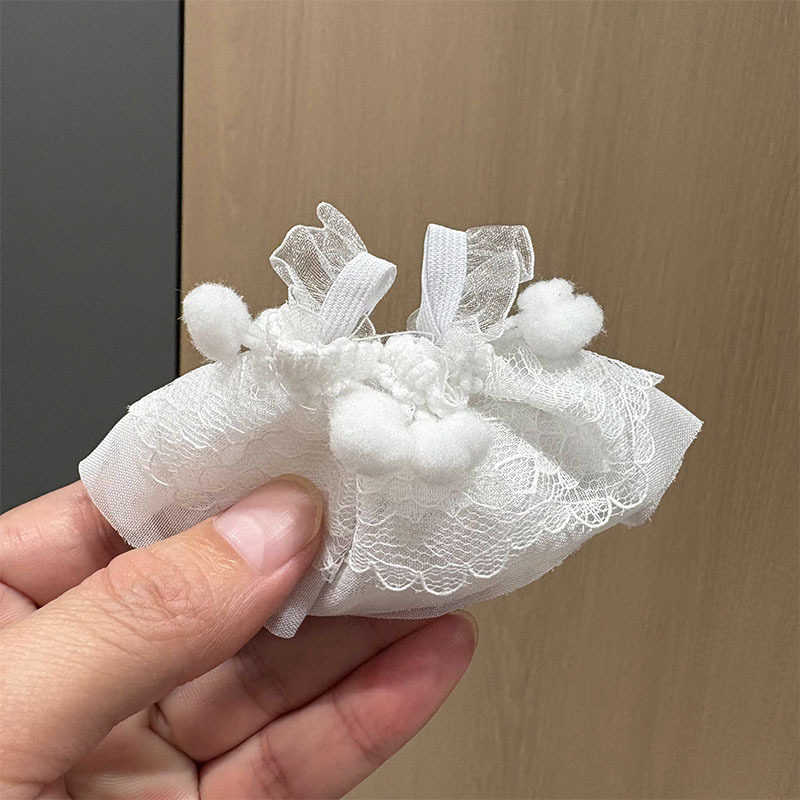 可爱迷你帆布包毛绒玩偶格子包西高地公仔扭棒小狗配饰格子裙娃衣