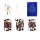 Huiqi импортировала велосипедные игральные карты из серии Luxury Indigo cool solitaire серии Indigo red luck bronzing tally ho mini 4