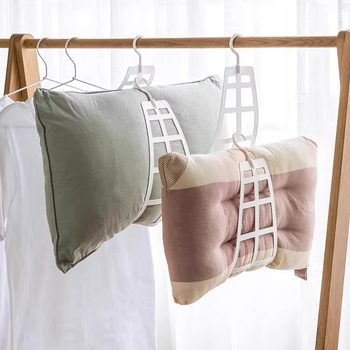 Balcony Drying Pillow Hook Outside the Window Windproof Drying Pillow Special Shelf Indoor Shoe Drying Rack Multi-Functional Pillow Drying Net