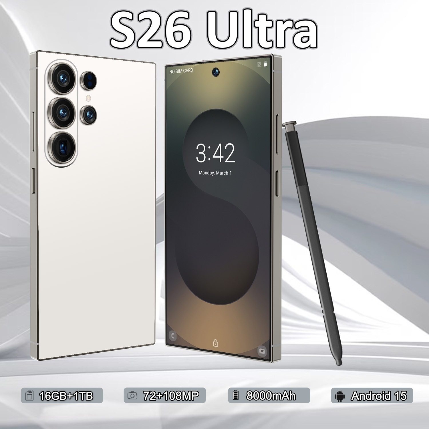 Cugo跨境手机 S26 Ultra跨境手机全球版4G 4+64GB 外贸手机