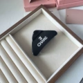 Brushed triangle black with silver logo