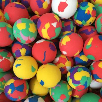 Solid Eva Bullet Ball Kindergarten Elastic Ball Kidsren's Colorful Sponge Ball Toy Naughty Castle Ball
