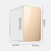 8L car refrigerator dormitory household refrigerator fresh-keeping cosmetics breast milk Chinese medicine mini cold and warm mini refrigerator freezer