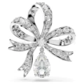Small silk platinum brooch