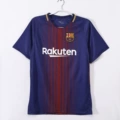 2017-18 season barcelona home short sleeves