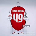 24-25 arsenal home game no. 49 plus champions league fair strip