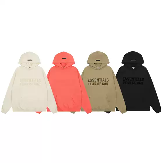 Fog Flocked Essentials Eighth Season Multi-Line High Street Loose Velvet Hooded Sweatshirt Sweatpants Jacket Wholesale