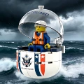 Military capsule "sea shield rescue capsule" - coast guard