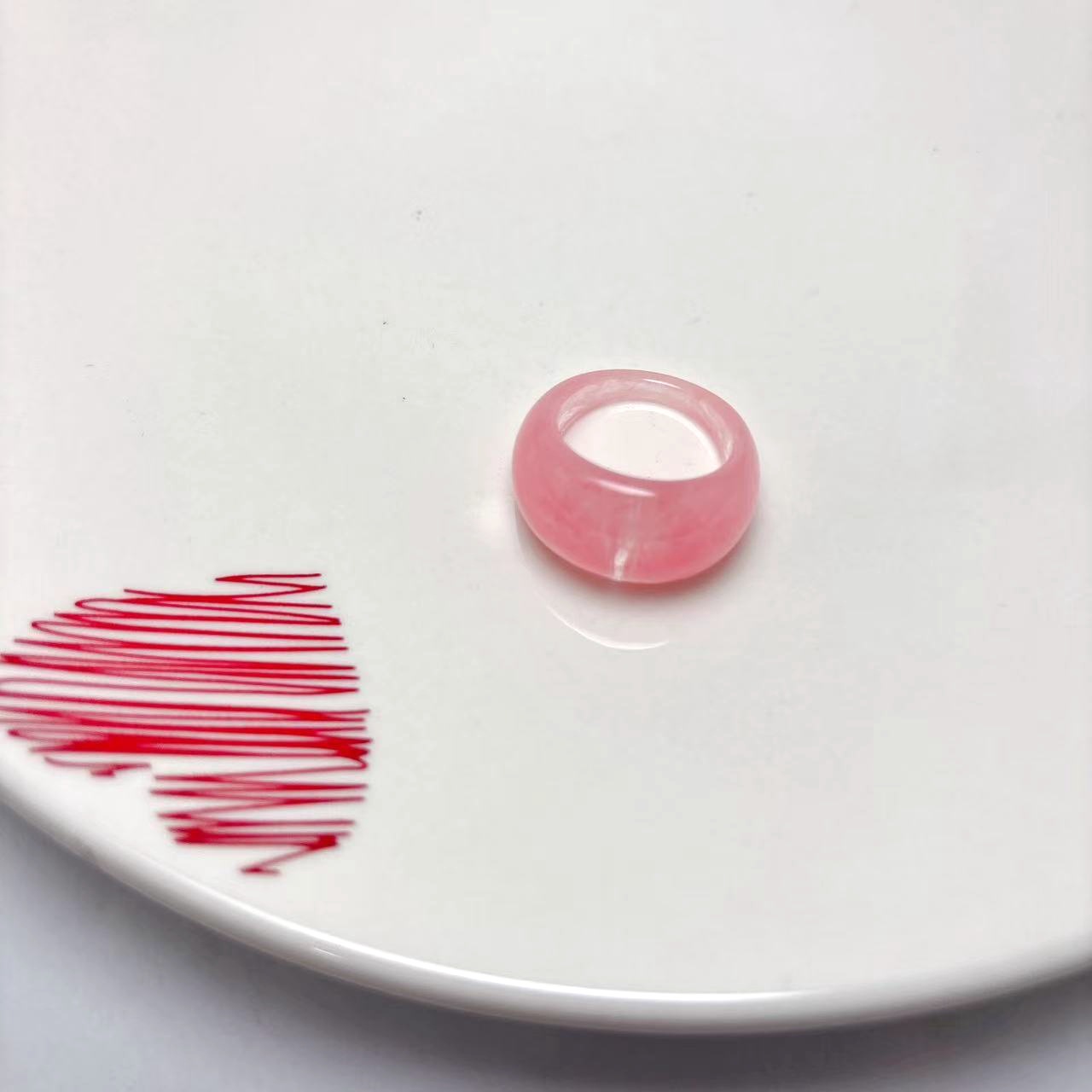 现货树脂醋酸戒指女混合彩色圆形方形指环套装外贸内销指圈批发